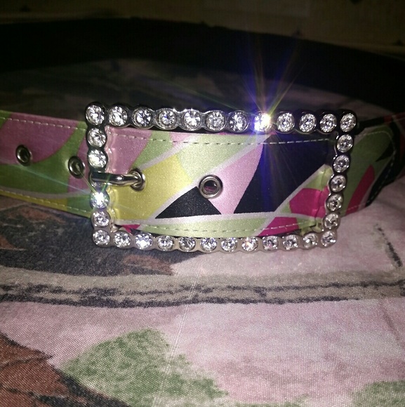 Belt woth Rhinestone buckle - Picture 1 of 2